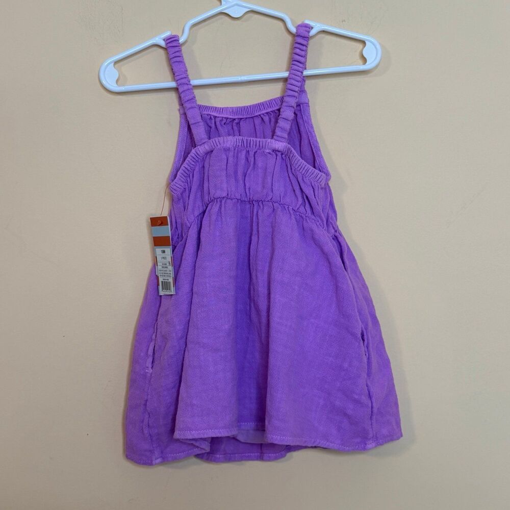 NWT cat & Jack toddler girls dress with bloomers purple size 18 months - Picture 6 of 6